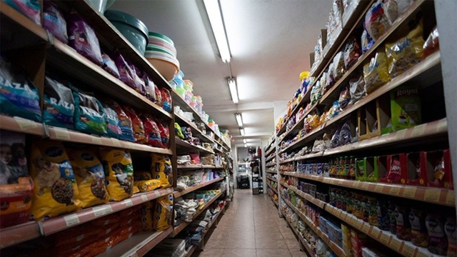 Gondola de supermercado chino