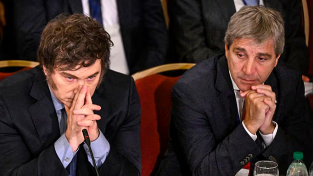 Javier Milei y Luis Caputo